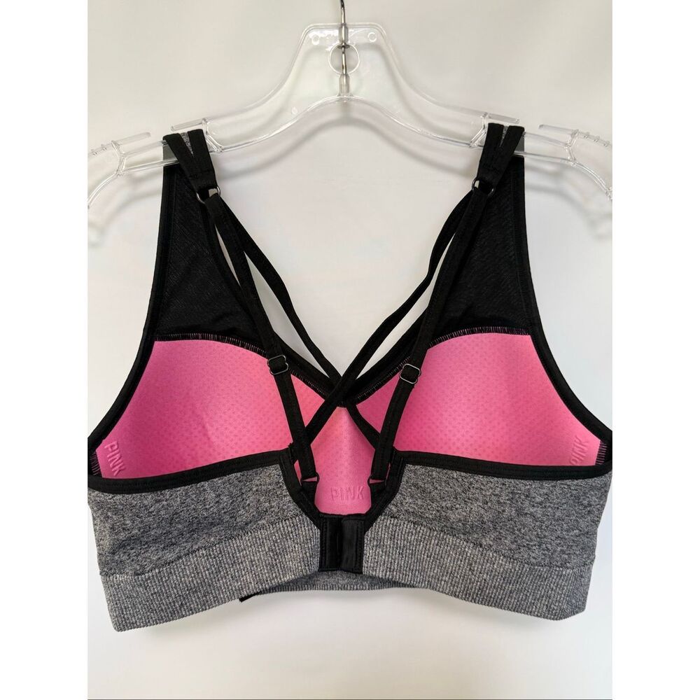 Pink Active Seamless Lightly Lined Wireless Gray … - image 7